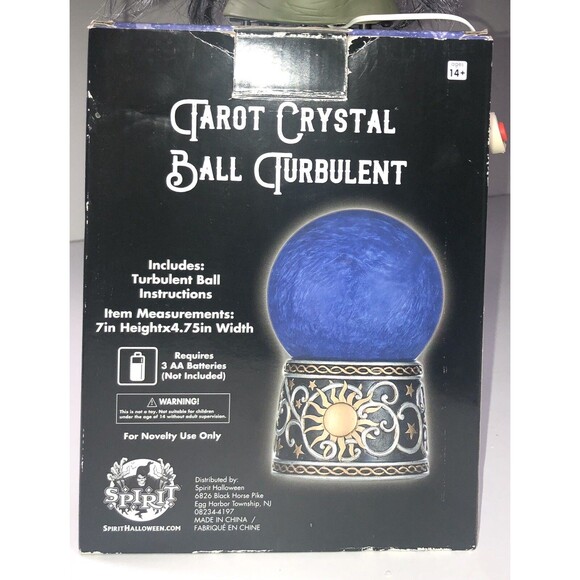 Tarot Turbulent Crystal Ball-Sound Activated-Ball Only
